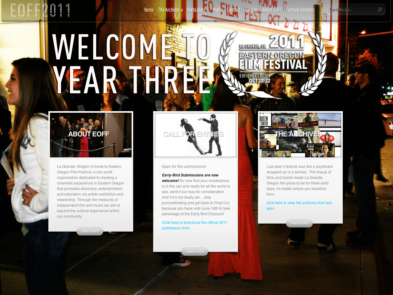 Eastern Oregon Film Festival 2011 Website