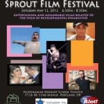 Images from films featured in the Sprout Film Festival with information about the event
